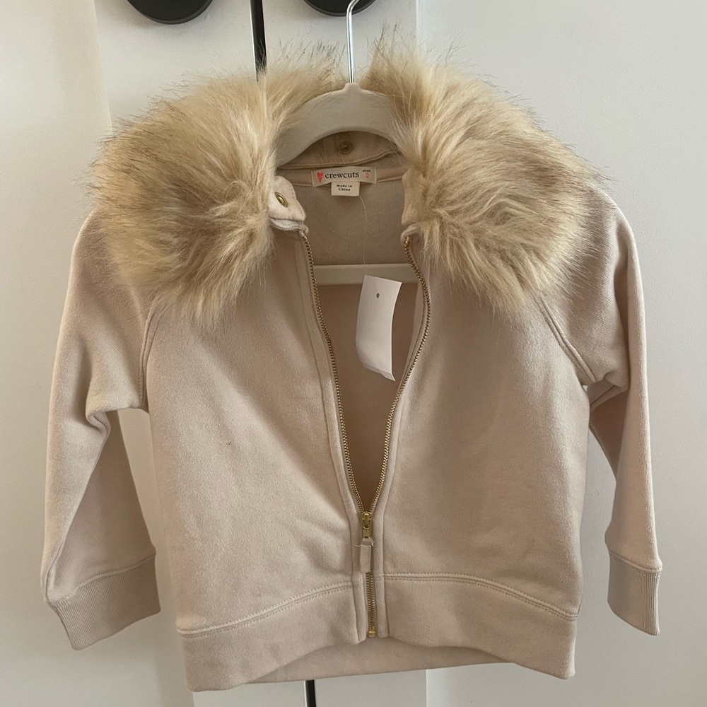 Crewcuts zip up sweatshirt NWT